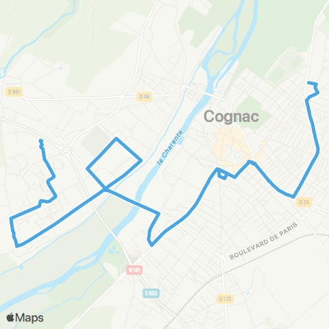 Transcom Ligne 1 map