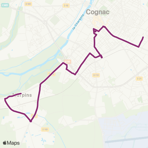 Transcom Ligne 6 map