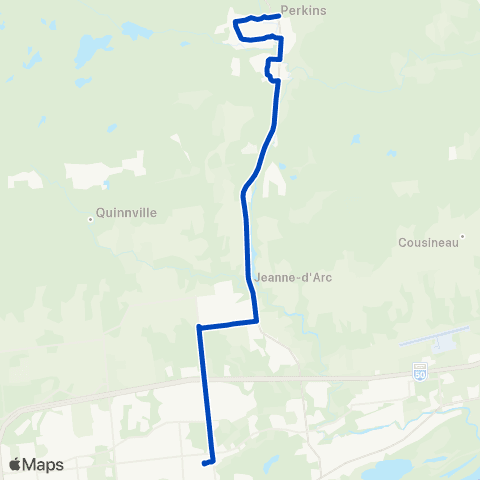 Transcollines Val-des-Monts — Gatineau map