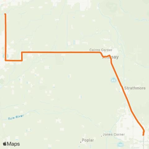 TCRTA Southeast County map