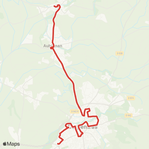 Trans'CoVe Beaumes / Serres <> Carpenpentras Pôle santé map