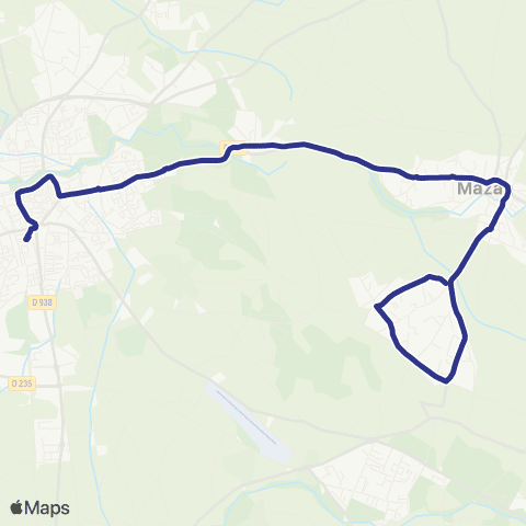 Trans'CoVe Mazan Malpasse <> Carpentras Terradou map