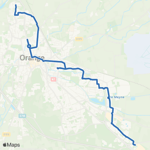 TCVO Aygues - Orange les Vignes map
