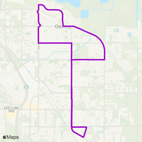 Tri Delta Transit Oakley Schools map