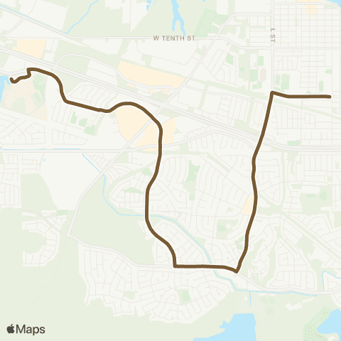 Tri Delta Transit Los Medanos Coll / Antioch High School map