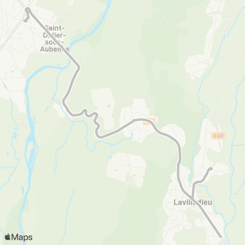 Tout'enbus Lavilledieu Crt RD103 - Aubenas map