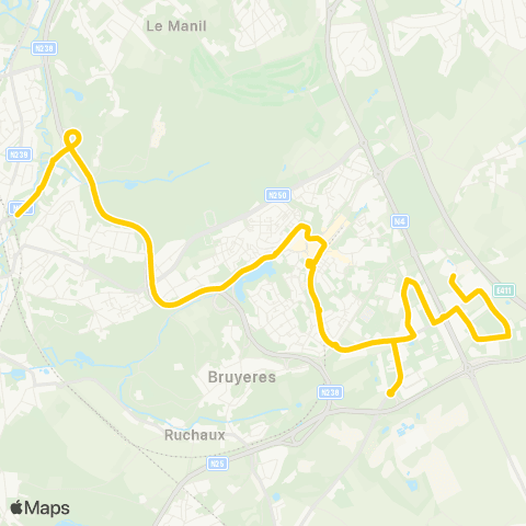 TEC Brabant Wallon Ottignies - Axis Parc - Einstein - Fleming map