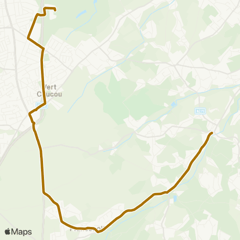 TEC Brabant Wallon Lasne - Argentueil (Berlaymont) map