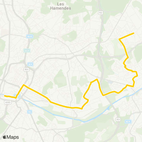 TEC Charleroi Gare Centrale - Gilly (Soleilmont) map