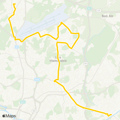 TEC Charleroi Châtelineau (SNCB) - Gosselies (Athénée) map