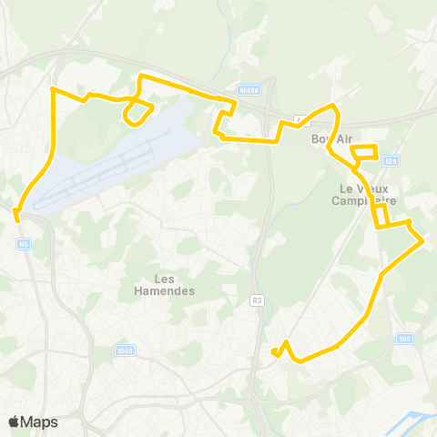 TEC Charleroi Gilly (Soleilmont) - Jumet (Madeleine) map