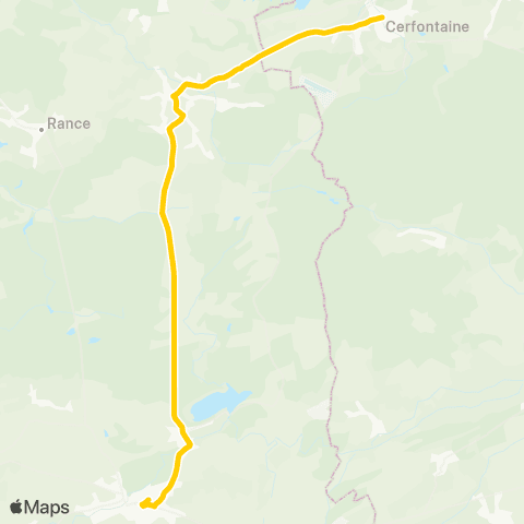 TEC Charleroi Chimay - Cerfontaine map