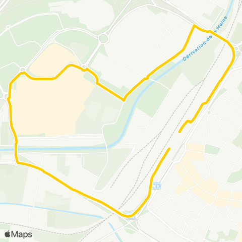 TEC Hainaut Mons Grands Prés map