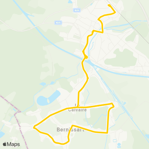 TEC Hainaut Blaton - Quevaucamps / Bernissart map