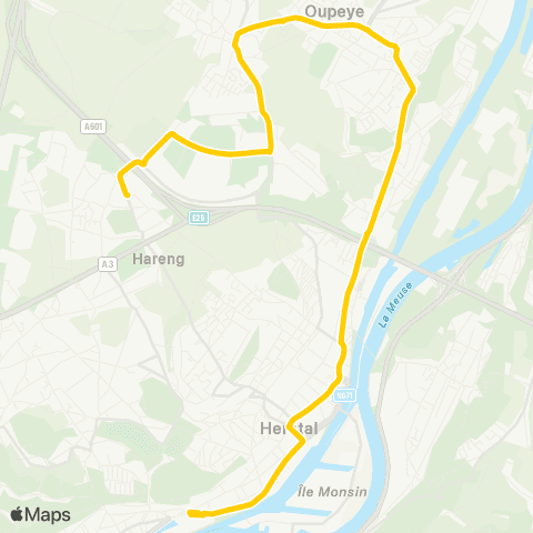 TEC Liège - Verviers Coronmeuse - Herstal - Oupeye - Hermée - Milmort map