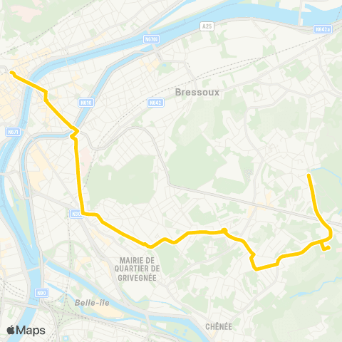 TEC Liège - Verviers Léopold - Grivegnée - Malvaux - les Bruyères map