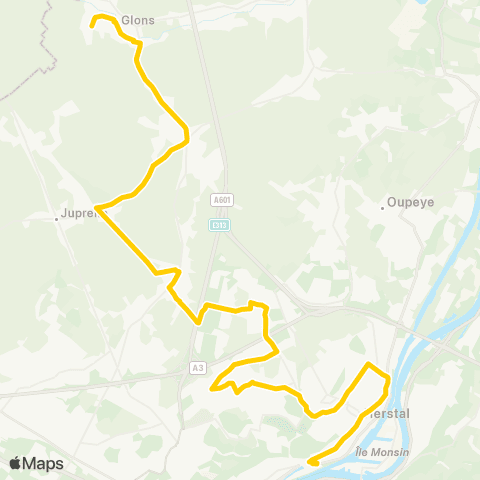 TEC Liège - Verviers Liège - Herstal - Vottem - Liers - Glons map