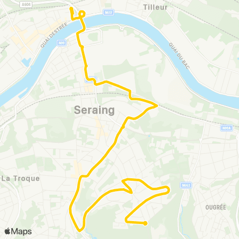 TEC Liège - Verviers Jemeppe - Seraing - la Chatqueue map