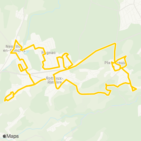 TEC Liège - Verviers Plainevaux - Rotheux - Neuville map