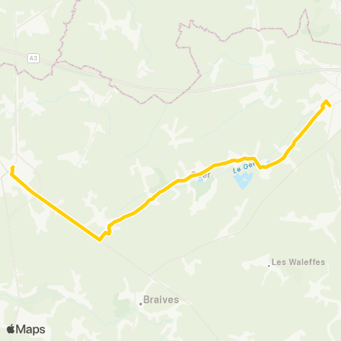 TEC Liège - Verviers Waremme - Geer - Hannut map