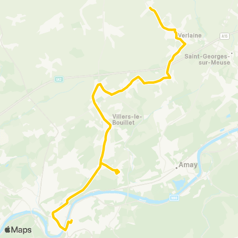 TEC Liège - Verviers Huy - Fize-Fontaine - Seraing-le-Château map