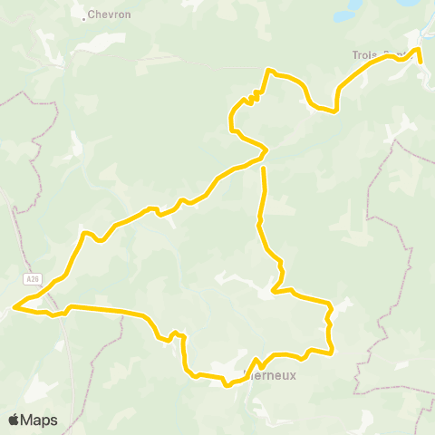 TEC Liège - Verviers Lierneux - Trois-Ponts map