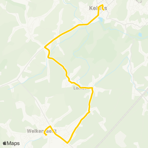 TEC Liège - Verviers Welkenraedt / Montzen - Birken - Kelmis map