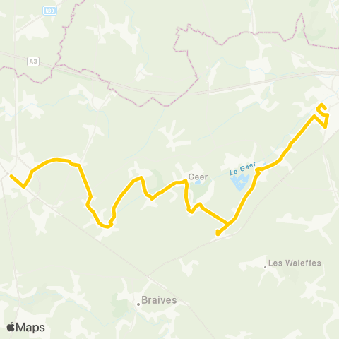 TEC Liège - Verviers Waremme - Geer - Hannut map