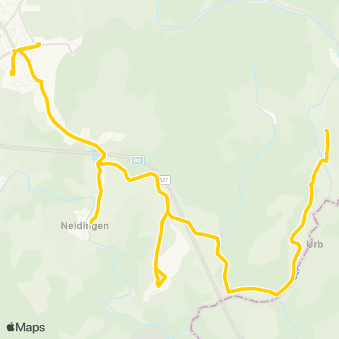 TEC Liège - Verviers St-Vith - Steinebrück - Rödgen map
