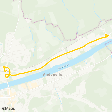 TEC Namur-Luxembourg Seilles (Gare) - Seilles (Prison) map