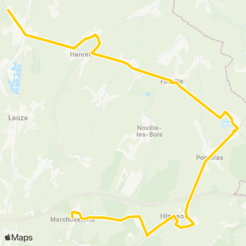 TEC Namur-Luxembourg Eghezée - Marchovelette map