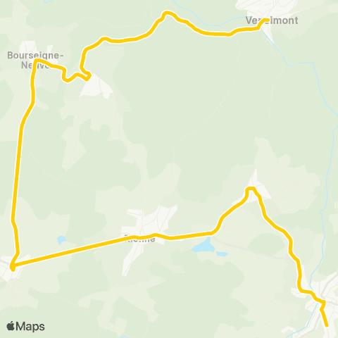 TEC Namur-Luxembourg Gedinne - Willerzie - Vencimont map
