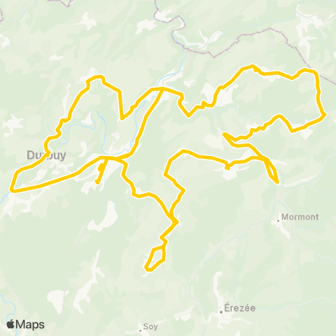 TEC Namur-Luxembourg Proxibus de Durbuy map