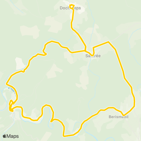 TEC Namur-Luxembourg Proxibus de la Roche map