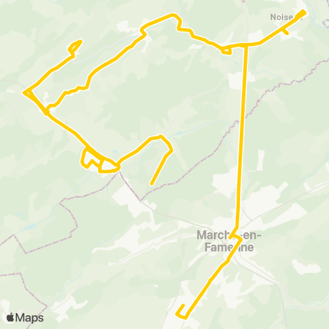 TEC Namur-Luxembourg Marloie - Heure - Noiseux map
