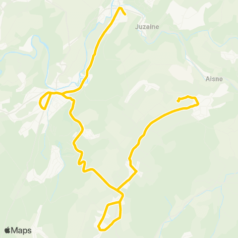 TEC Namur-Luxembourg Barvaux - Oppagne - Heyd - Bomal map