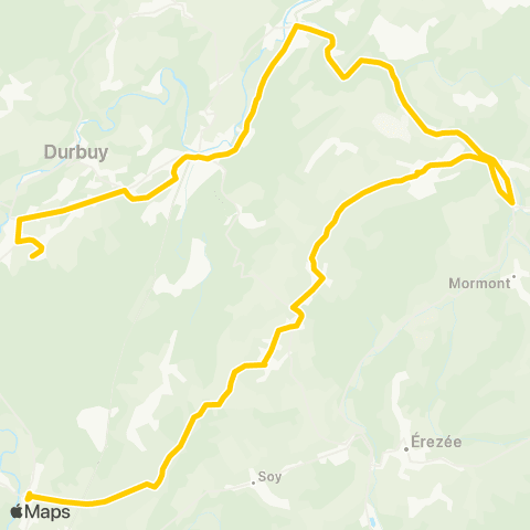 TEC Namur-Luxembourg Melreux - Heyd - Bomal - Petithan map