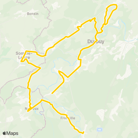 TEC Namur-Luxembourg Noiseux - Durbuy - Melreux map