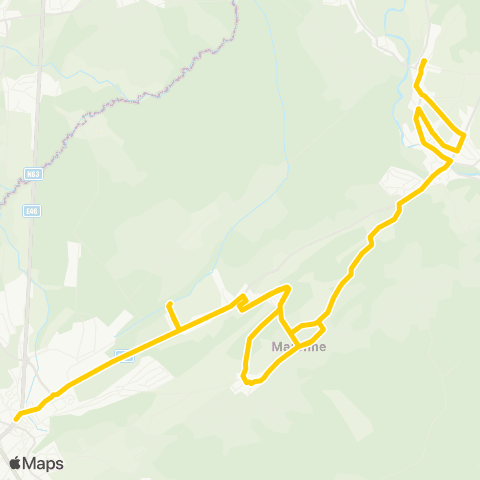 TEC Namur-Luxembourg Circuit des Écoles de Bourdon et Hotton map
