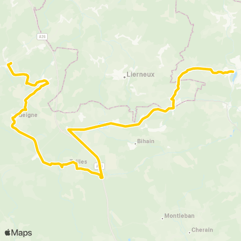 TEC Namur-Luxembourg Manhay - Hébronval map