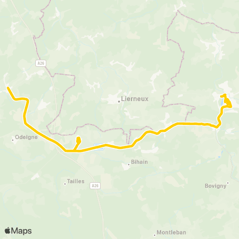 TEC Namur-Luxembourg Manhay - Fraiture - Vielsalm map