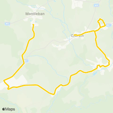 TEC Namur-Luxembourg Hallonru - Cherain map