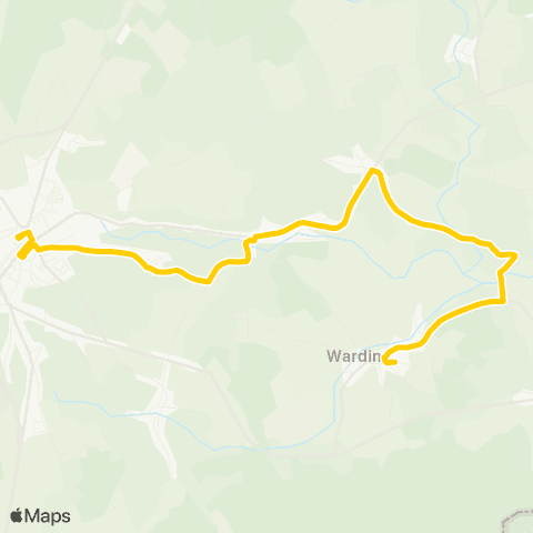 TEC Namur-Luxembourg Bastogne - Mageret - Wardin map