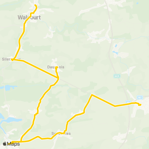 TEC Namur-Luxembourg Walcourt - Cerfontaine - Philippeville map