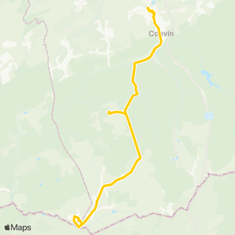 TEC Namur-Luxembourg Couvin - Cul-des-Sarts map