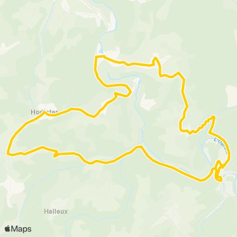 TEC Namur-Luxembourg La Roche - Warizy - la Roche map
