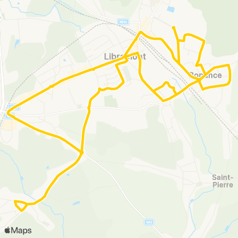 TEC Namur-Luxembourg Circuit Scolaire de Libramont (Neuvillers) map