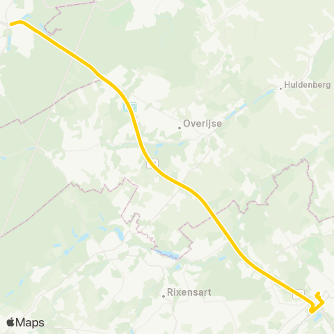 TEC Brabant Wallon Wavre Gare - Auderghem (Express) map