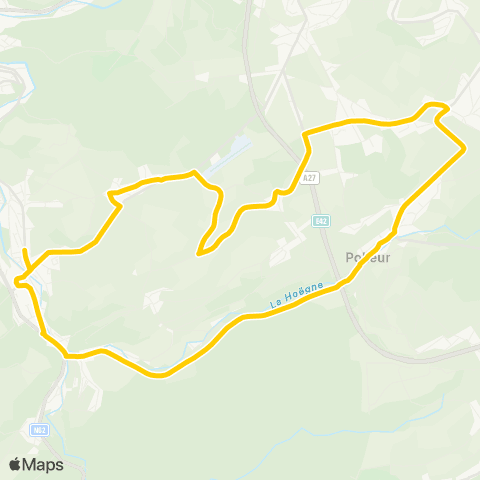 TEC Liège - Verviers Theux - Oneux - Fays - Jehanster - Polleur - Theux map