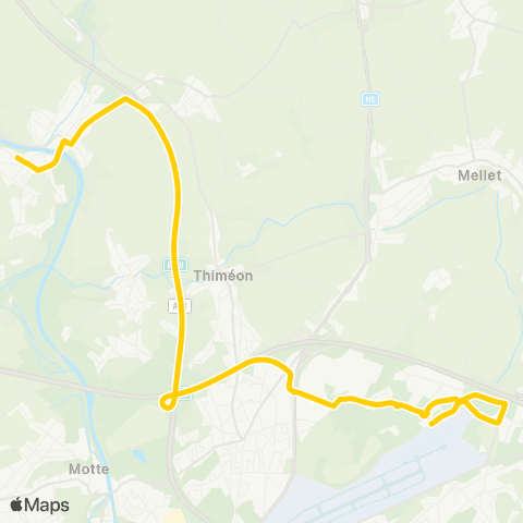 TEC Charleroi Luttre Gare SNCB - Charleroi Airport map